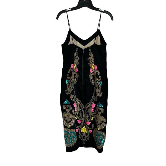 Tracy Reese Anthropologie Embroidered Emele Linen Blend Dress Size 2 - Picture 3 of 14
